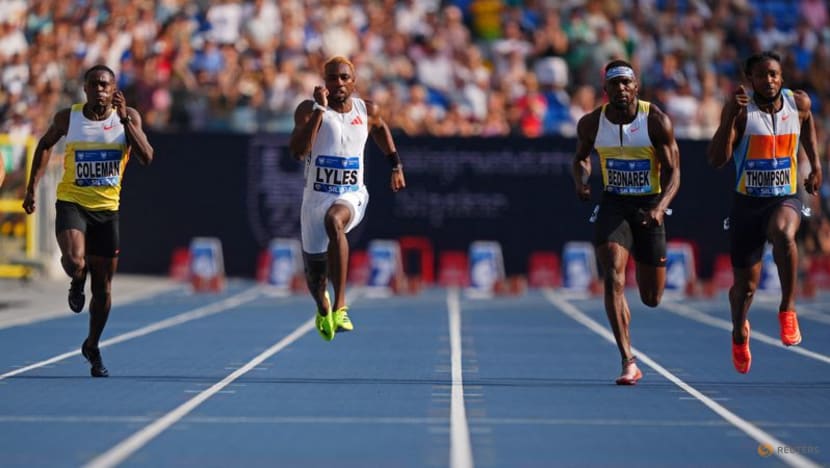 Thompson beats Lyles in Olympic final rematch in Silesia