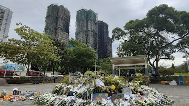 香港当局就大埔宏福苑大火 至今已拘捕14人