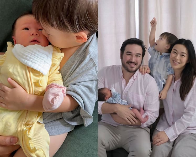 Actress Rebecca Lim’s husband surprises fans by revealing baby daughter’s face