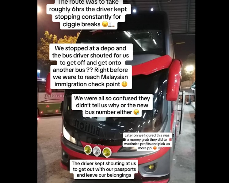 #trending: Australian tourist upset and shaken after bus from KL to Singapore left Woodlands Checkpoint without her