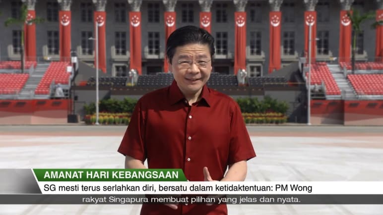 AMANAT HARI KEBANGSAAN | SG mesti terus serlahkan diri, bersatu dalam ketidaktentuan: PM Wong