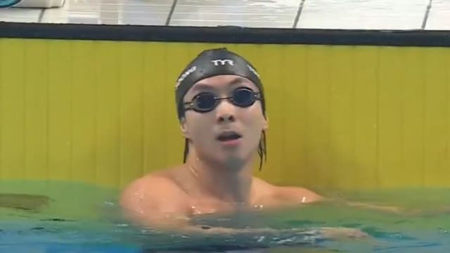 100米仰泳虽摘金 杜维崧抱憾未游出目标速度