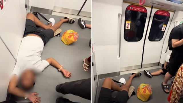 男子瘫睡在地铁车箱 网民调侃：他忘记带被子