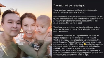 Joshua Ang Suing Ex-Wife For Libel After She Accused Him Of Being “An Abusive, Violent & Irresponsible” Father