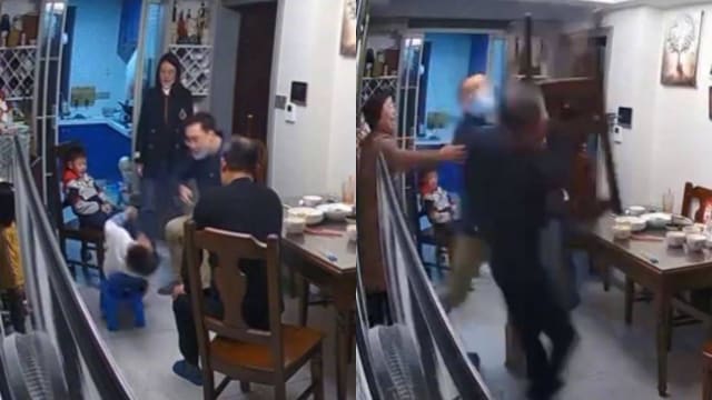 心疼儿子受伤 南京父亲上门掌掴肇事男童推倒老人