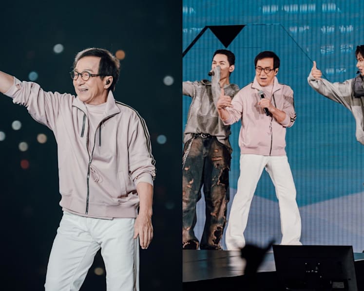 Jackie Chan makes surprise appearance at K-pop group Seventeen's Hong Kong concert