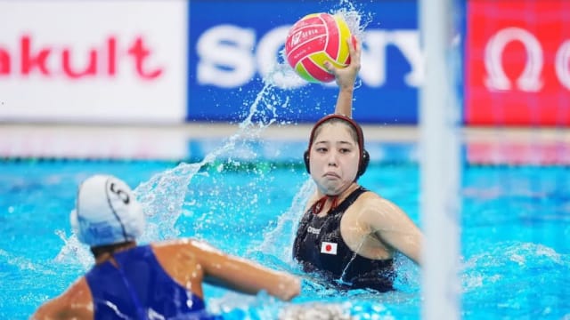 女子水球小组赛 美国勇挫阿根廷