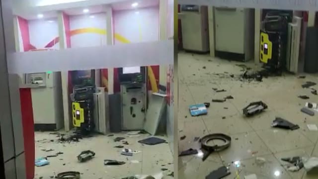 歹徒炸提款机盗10多万 马国警方：钞票料已成废纸