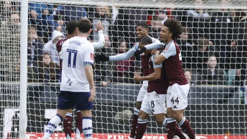 Aston Villa's Rashford scores twice in FA Cup win over Preston to reach semis