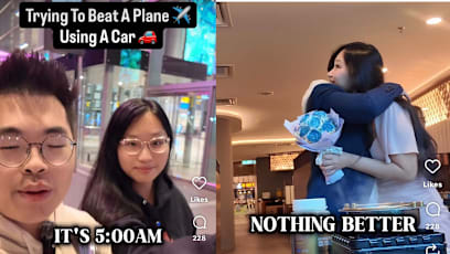 Is It Quicker To Get To KL From S'pore By Plane Or Car? To Find Out, This Couple Turned It Into A Competition