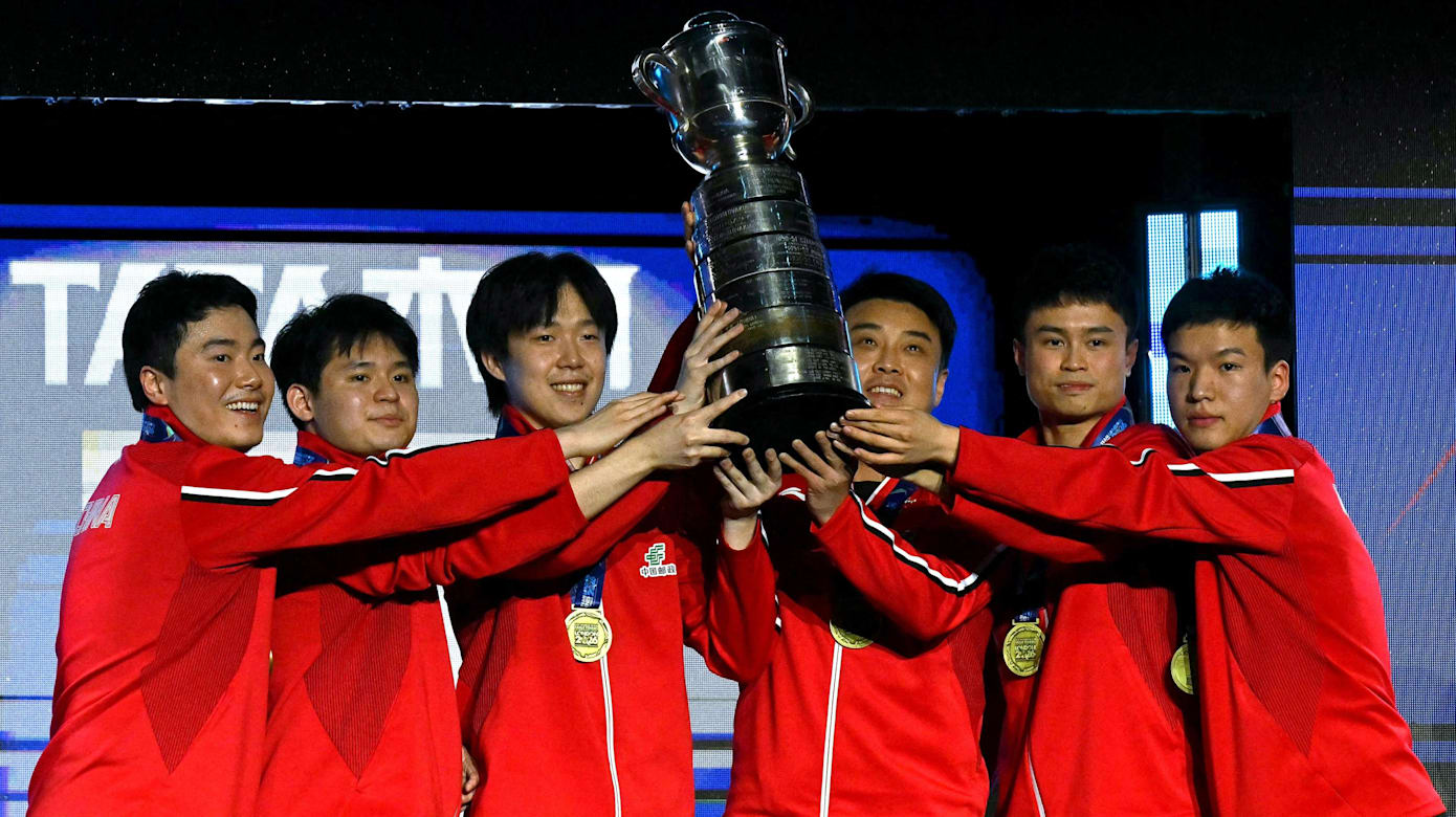 中国3比0横扫日本 世乒赛男团12连冠