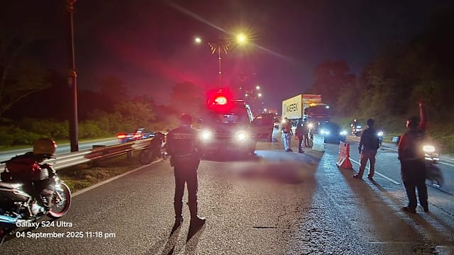 马国柔佛男子骑车回家 在大道遇车祸身亡