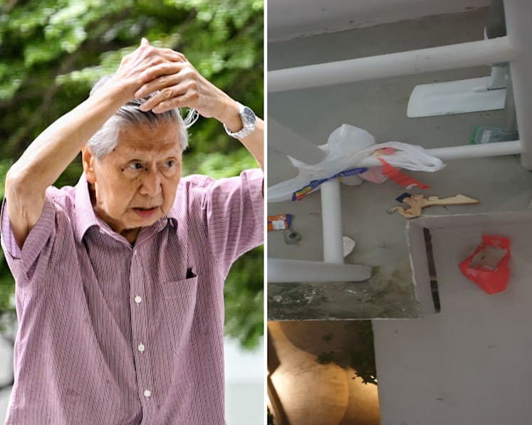 Man, 88, fined by court for repeatedly lifting rubbish onto neighbour's air-conditioning ledge