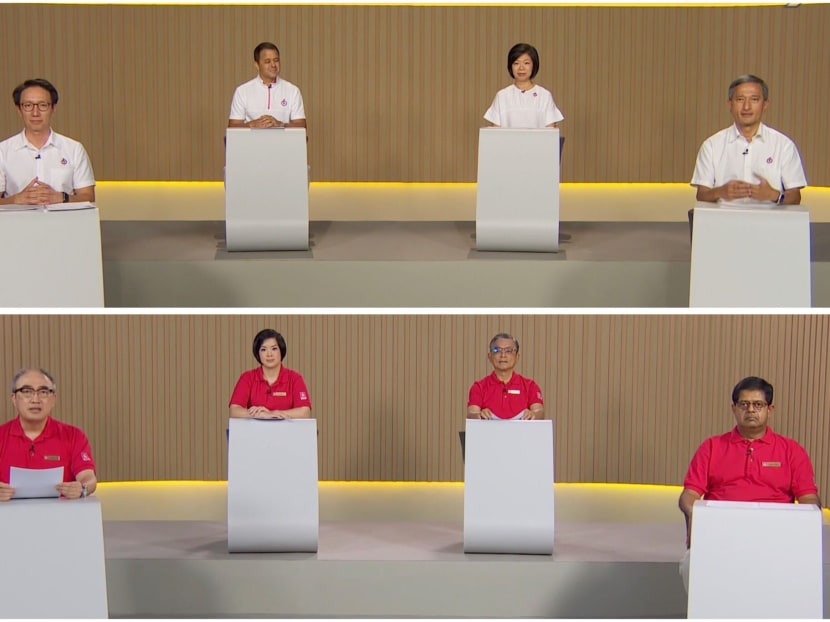 Candidates from the People's Action Party (top) and the Singapore Democratic Party (bottom) are contesting for four seats at the Holland-Bukit Timah Group Representation Constituency this General Election.