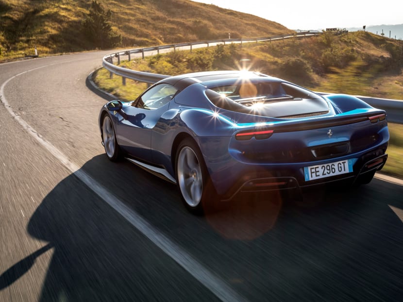 Taking on Italy’s famed Futa Pass in Tuscany in Ferrari’s first V6 Spider