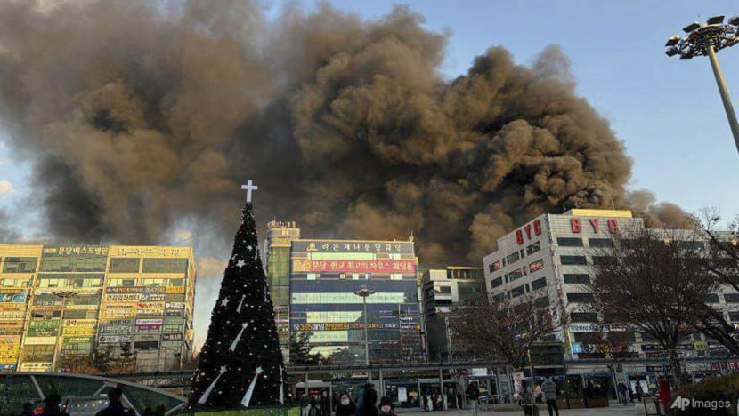 Hundreds rescued after building catches fire in South Korea's Seongnam city
