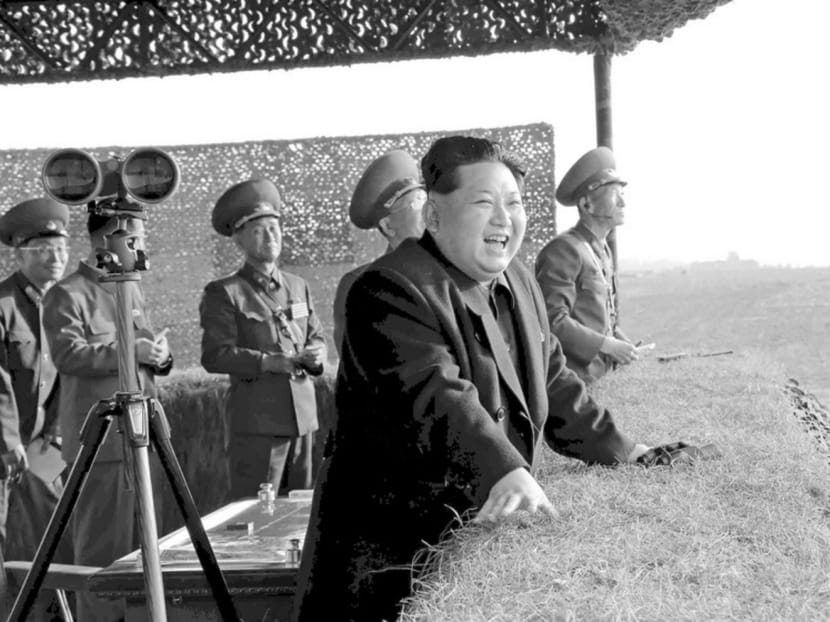 North Korean leader Kim Jong-un watching a rocket-firing drill by anti-aircraft units of the Korean People’s Army. With four nuclear tests since 2006 and various missile launches since the early 1990s, Pyongyang has time and again forced the international community to respond by making vehement ‘condemnations’ in addition to imposing an assortment of sanctions. Photo: Reuters
