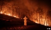 'Like the apocalypse': South Korea wildfires tear through mountains