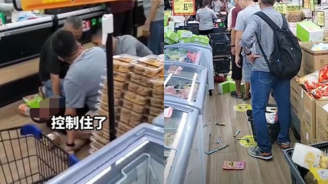 在牛车水超市打架 警方逮捕45岁男子