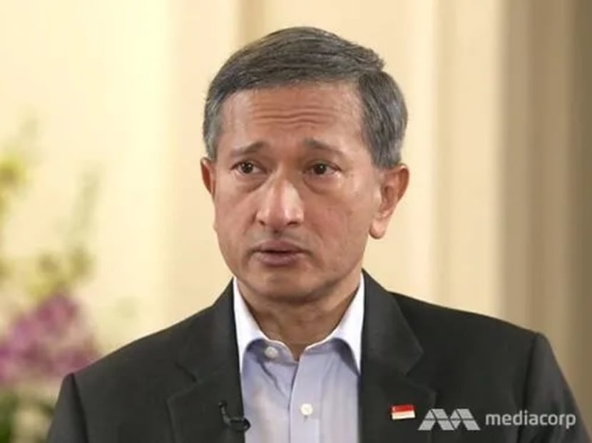 Foreign Affairs Minister Vivian Balakrishnan speaks during an interview with CNA's In Conversation.