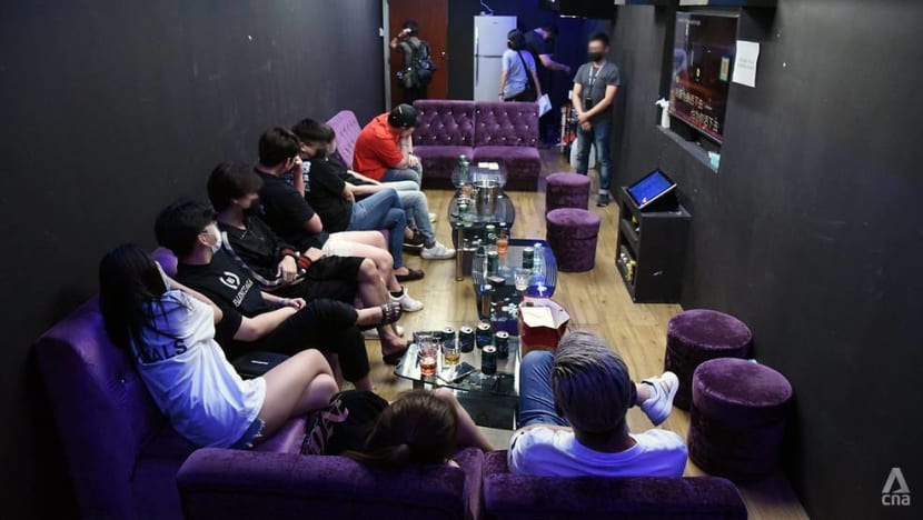 8 arrested in late-night raid on illegal KTV outlets, 45 under investigation