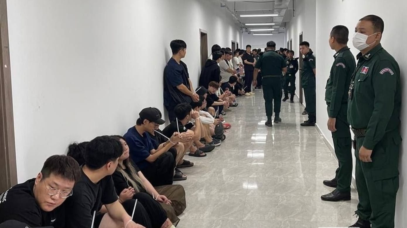 柬韩联合打击电诈活动50名韩国籍嫌犯被捕- 8world