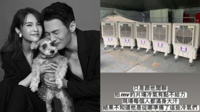 Li Ronghao Surprised Rainie Yang With Five Air Con Units After She Casually Mentioned That It Was Hot On Set