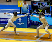 Singapore sweep all 3 gold medals available on first day of fencing at SEA Games 2025