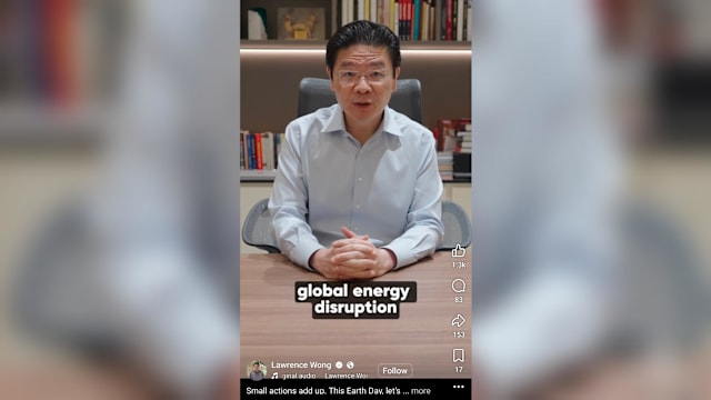 世界地球日遇全球能源危机 总理吁国人为环保尽一份力