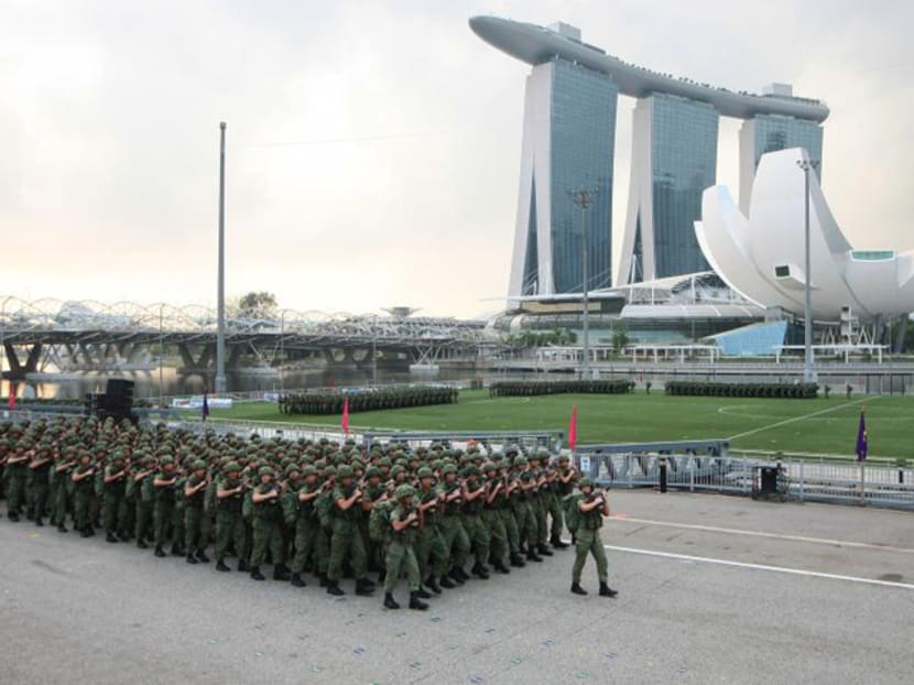 Basic Military Training (BMT) Graduation Parade for SAF soldiers. Photo: Mindef