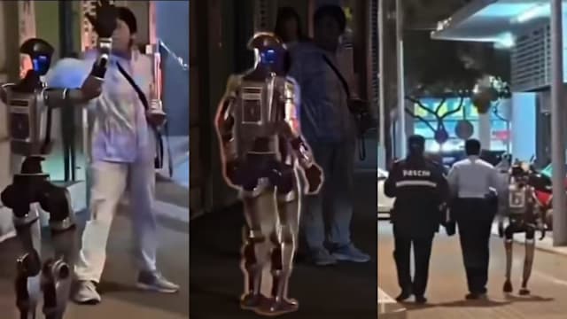 澳门女子夜遇人形机器人受惊送院 警方带走机器人