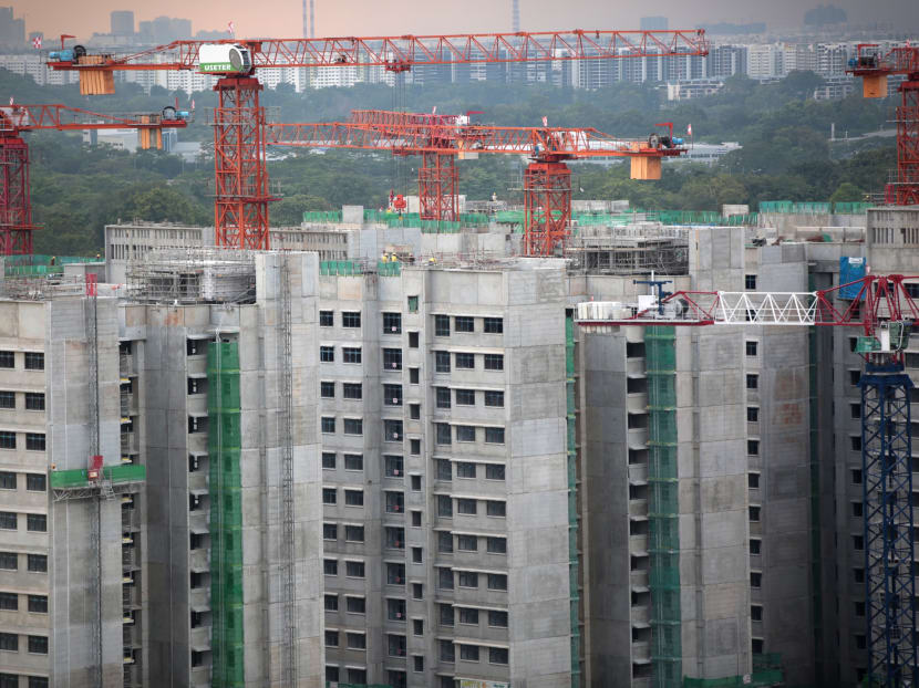A BTO estate under construction in Sengkang in 2018. The HDB will shorten the balloting period for BTO flats from six to three weeks from May this year, so that applicants can receive their ballot results earlier. A BTO estate under construction in Sengkang in 2018. The HDB will shorten the balloting period for BTO flats from six to three weeks from May this year, so that applicants can receive their ballot results earlier.