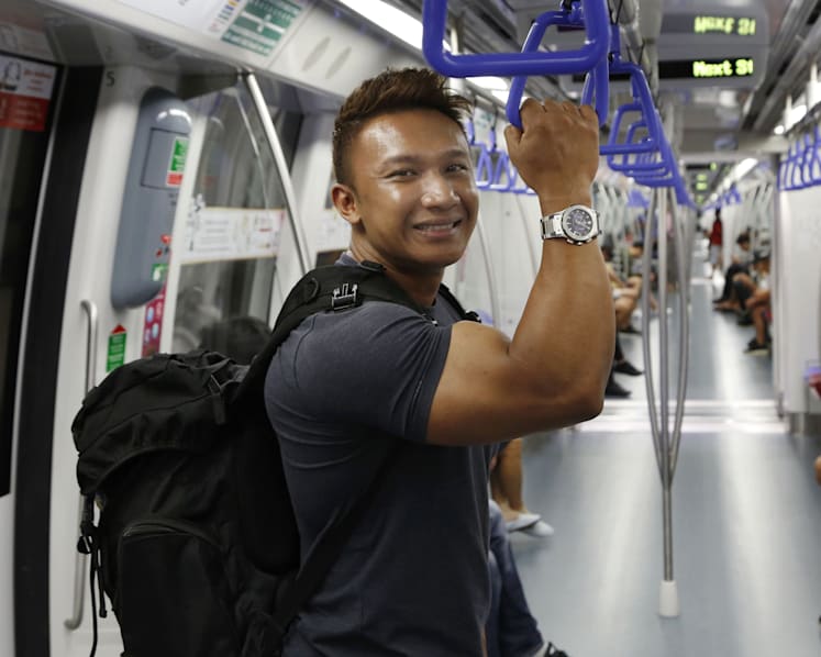Faces on the Subway: Bench presses, barbells helped him come out of his shell