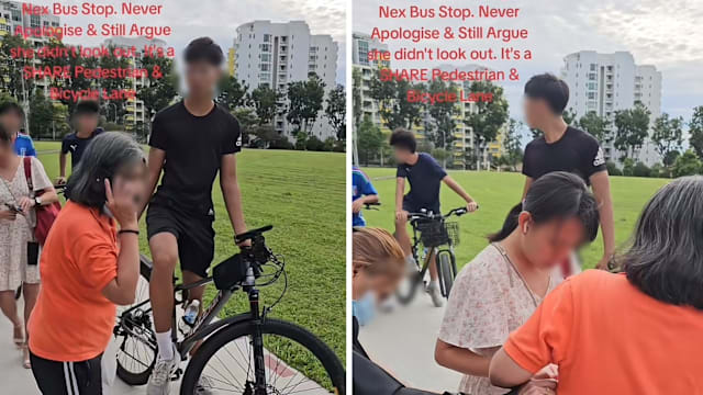 在共享车道骑车撞倒老妇 少年因鲁莽行事致伤助查 在共享车道骑车撞倒老妇 少年因鲁莽行事致伤助查