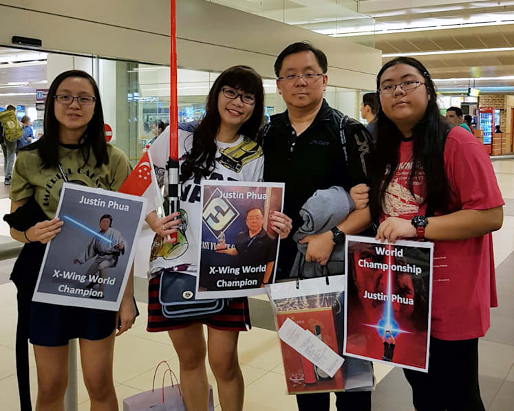 A family victory: S’porean lawyer wins Star Wars X-Wing World Championship