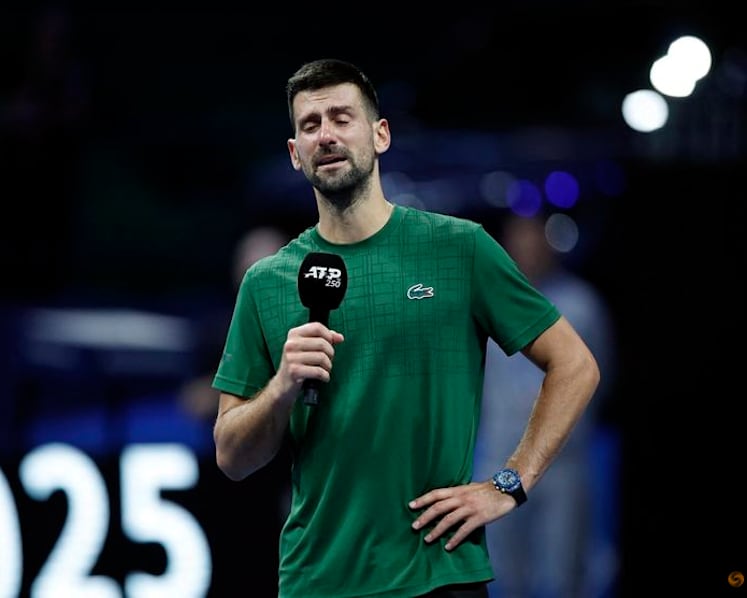 Djokovic in tears after tribute to late coach Pilic in Athens
