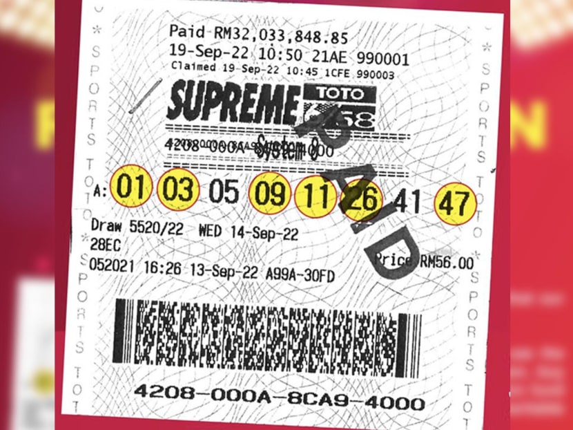 The 44-year-old lucky punter works as a supervisor for a trading company in Singapore but lives in Johor.