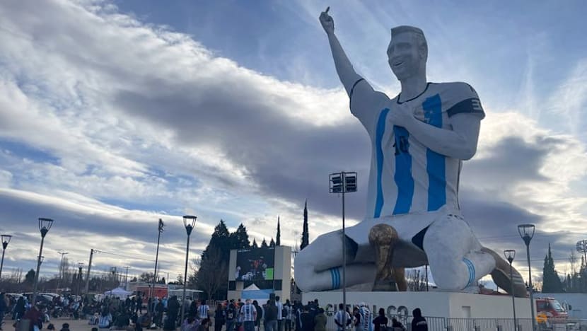 In a Patagonia town with an 85-foot Messi statue, Argentines celebrate advance to World Cup final
