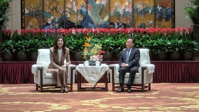 会见江苏一把手信长星 郑丽文赞江苏乃中华文明精致典范