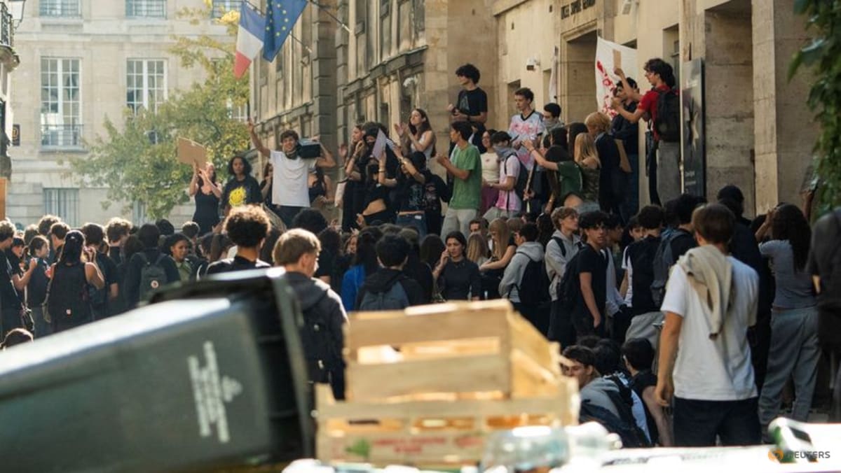 Teenager loses hand picking up police grenade during France school protests