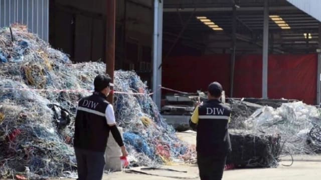 泰国查获秘密工业区 藏逾8000吨有毒废料