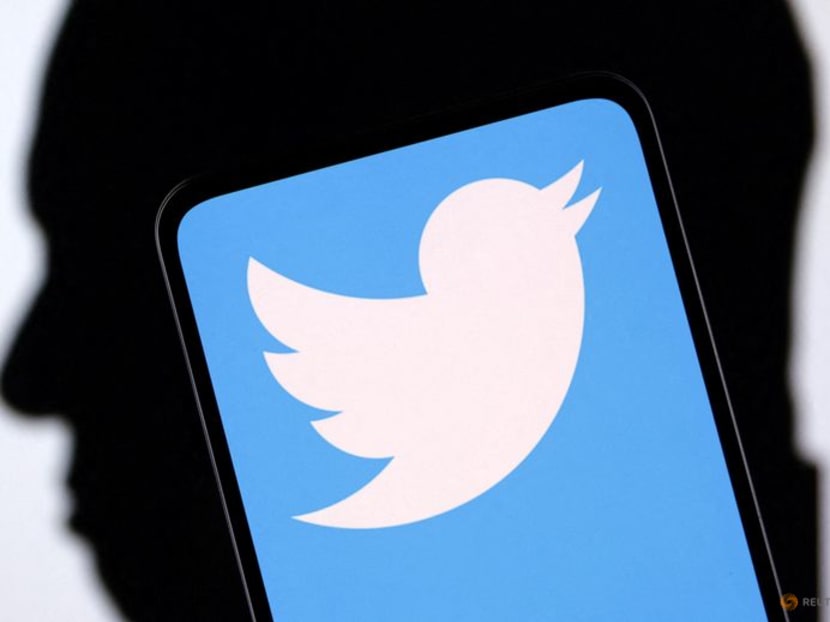 The Twitter logo and an Elon Musk silhouette are seen in this illustration taken on Dec 19, 2022.