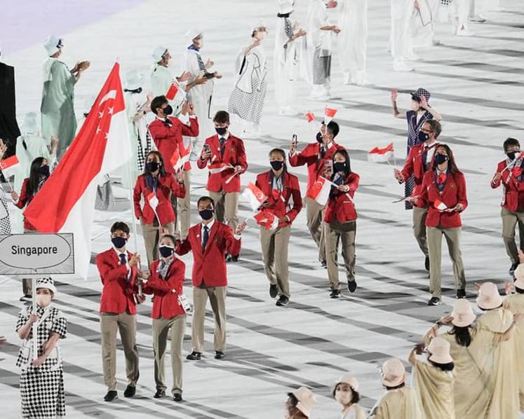 Tokyo Olympics declared open; Team Singapore led in by Loh Kean Yew and Yu Mengyu