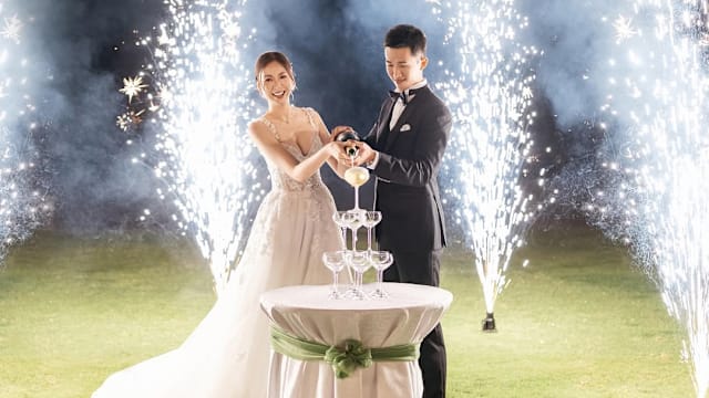 庄思敏再婚峇里岛办婚礼，甜晒绝美婚宴照！