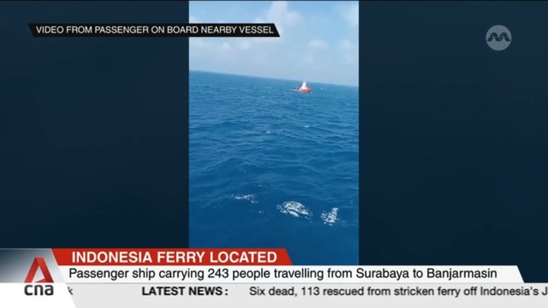 At least 129 people and crew remain missing after ferry overturns in Java Sea