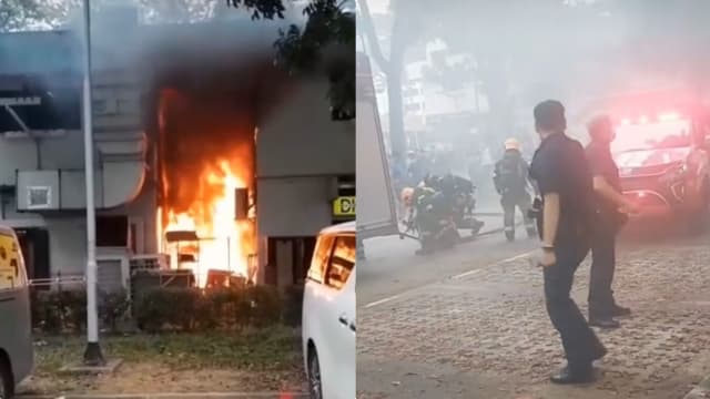 宏茂桥店屋后方失火 11人自行疏散
