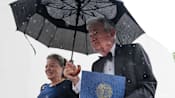 Outgoing chair Powell delivers defence of Fed independence