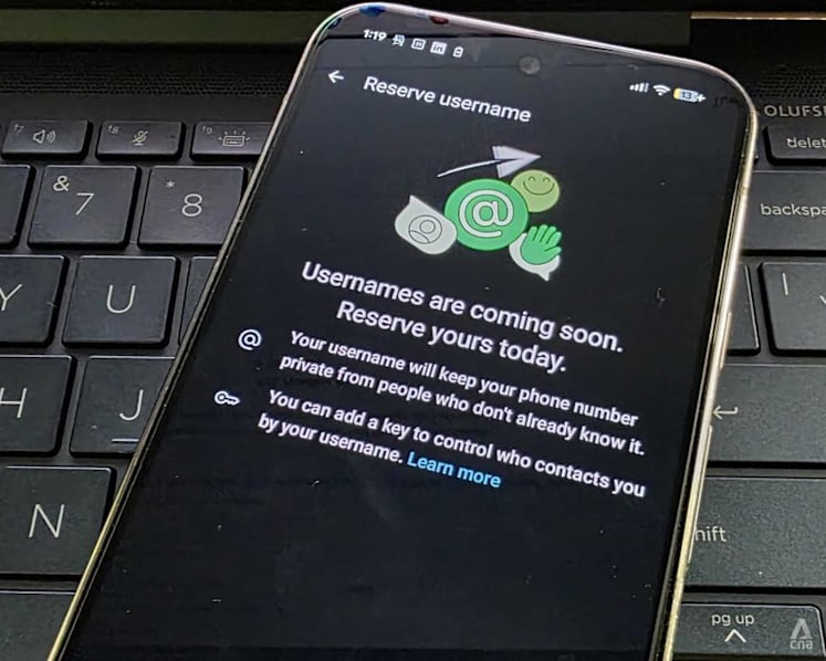 WhatsApp reserves high-profile usernames ahead of privacy feature rollout, Singapore leaders' names blocked