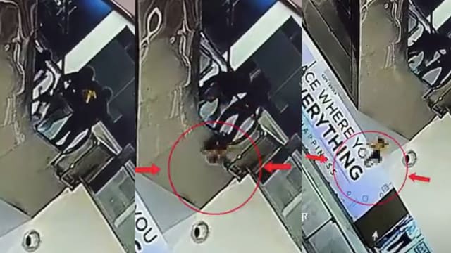 印度婴儿从爸爸怀中滑落 摔下手扶梯身亡   