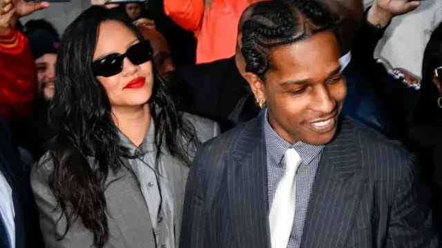 A$AP Rocky涉枪击案被判无罪，与女友Rihanna相拥落泪！